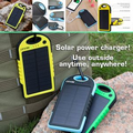 5000 mAh Dual-USB Water Resistant Solar Power Bank Battery Charger